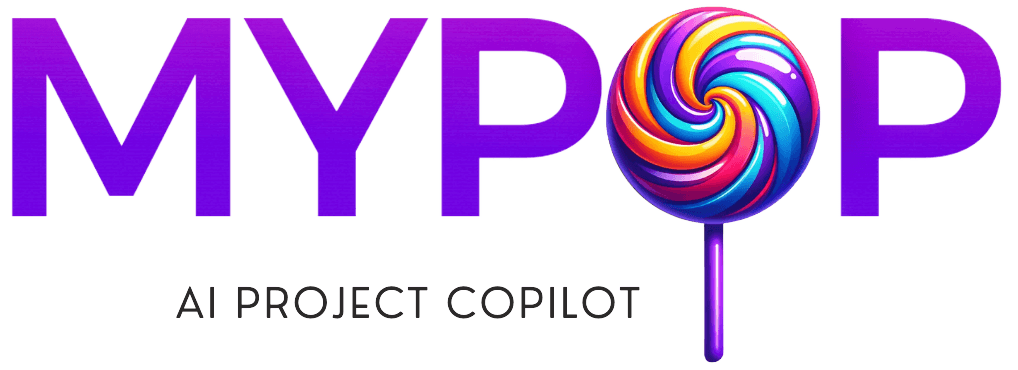 MyPop homepage for an AI agent and agile coach for product teams.